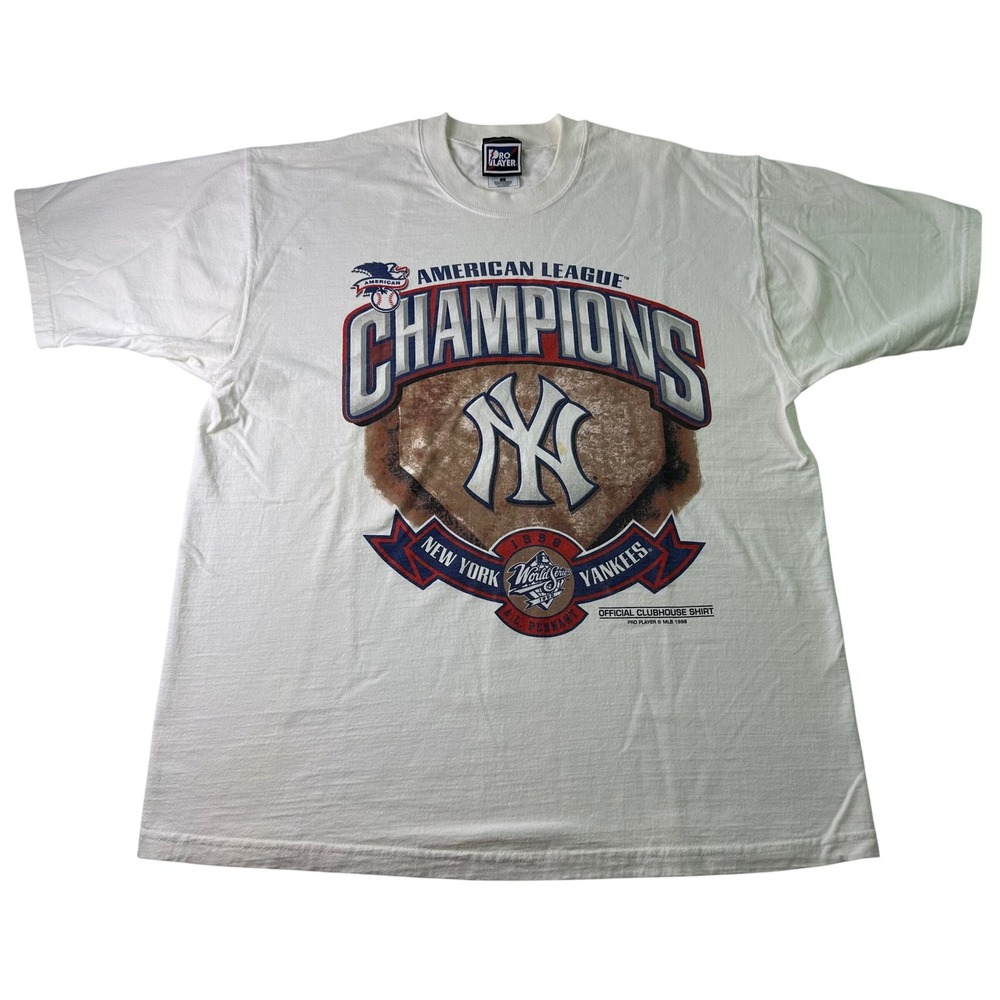 Vintage 1998 New York Yankees A.L. Pennant Champions Pro Player T-Shirt Large